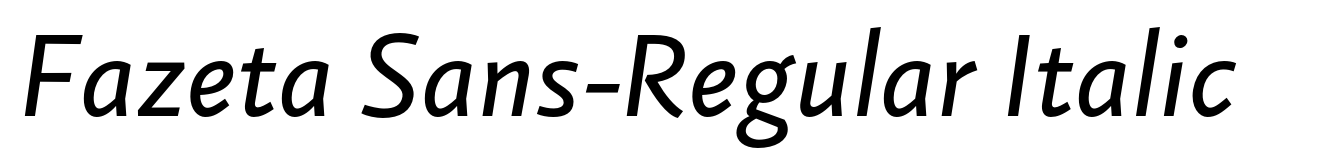 Fazeta Sans-Regular Italic